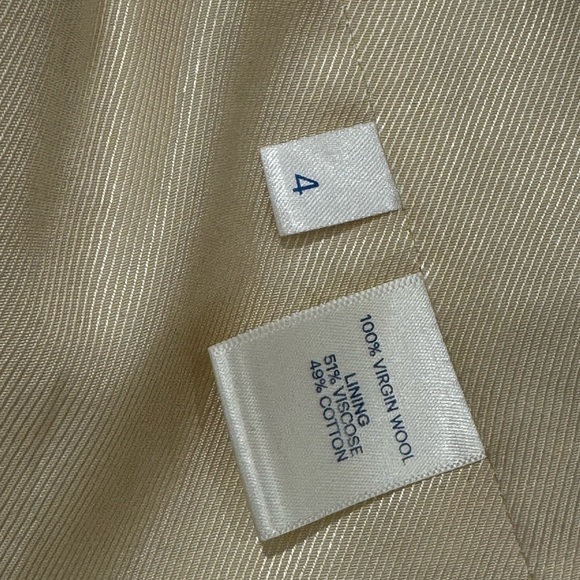 Raey Cream Two-Piece Waistcoat/Vest and Trouser Set UK 4 (US 0) - Picture 4 of 4